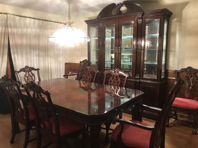 dining room table and chairs china cabinet